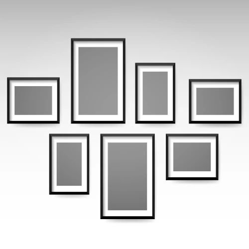 empty photo frames - Main Street Carpet, TX